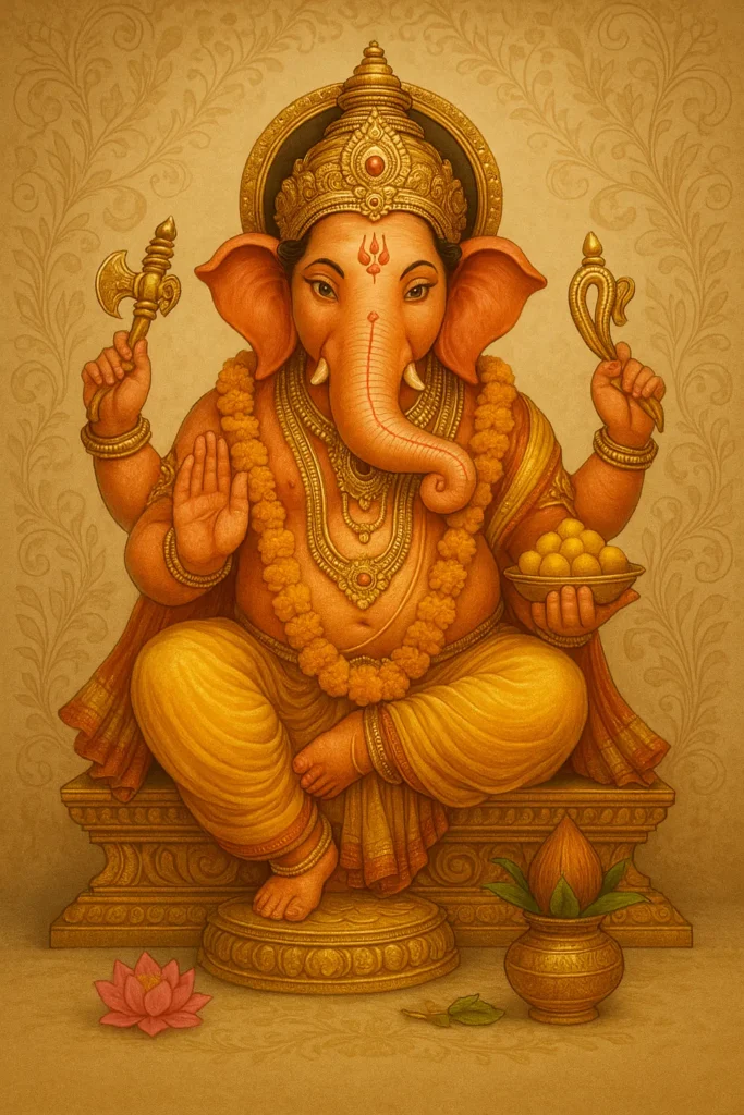 "Load Ganesha image for Vinayaka Chavithi"